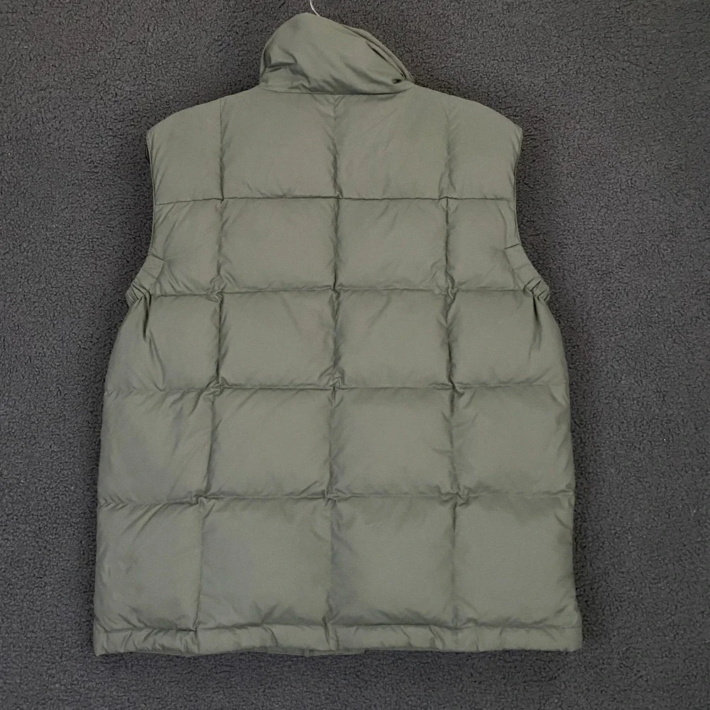 66 North Iceland Dyngja Down Vest Mens XS Green Quilted Insulated Gilet